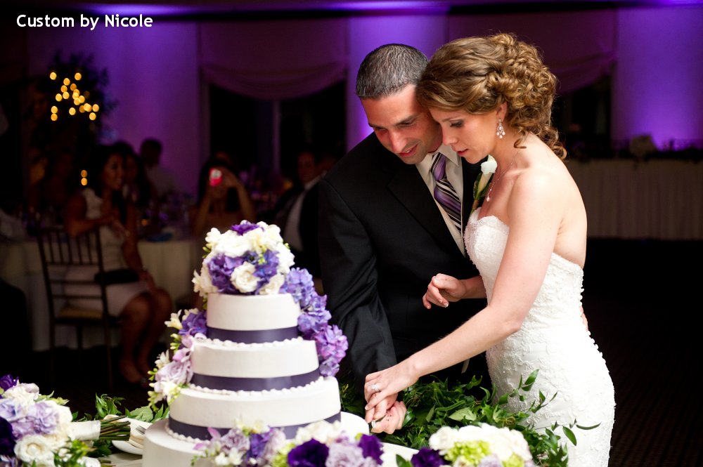 Hudson Valley Wedding DJ Bri Swatek Cake Cutting Patriot Hills Custom by Nicole