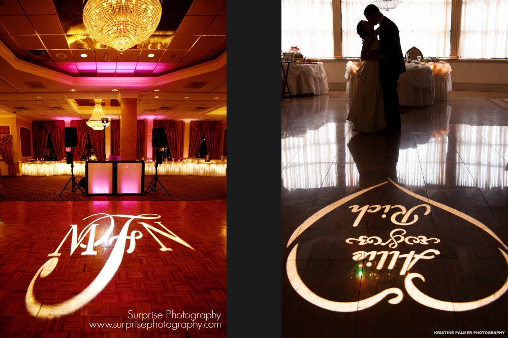 Hudson Valley Wedding DJ Bri Swatek Gobo Lighting